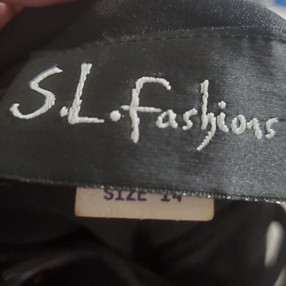 S.L. Fashions Y2K Vintage Evening/Cocktail Dress Size 14 - Picture 10 of 11